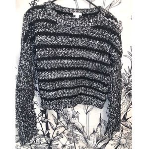 Black stripped sweater S